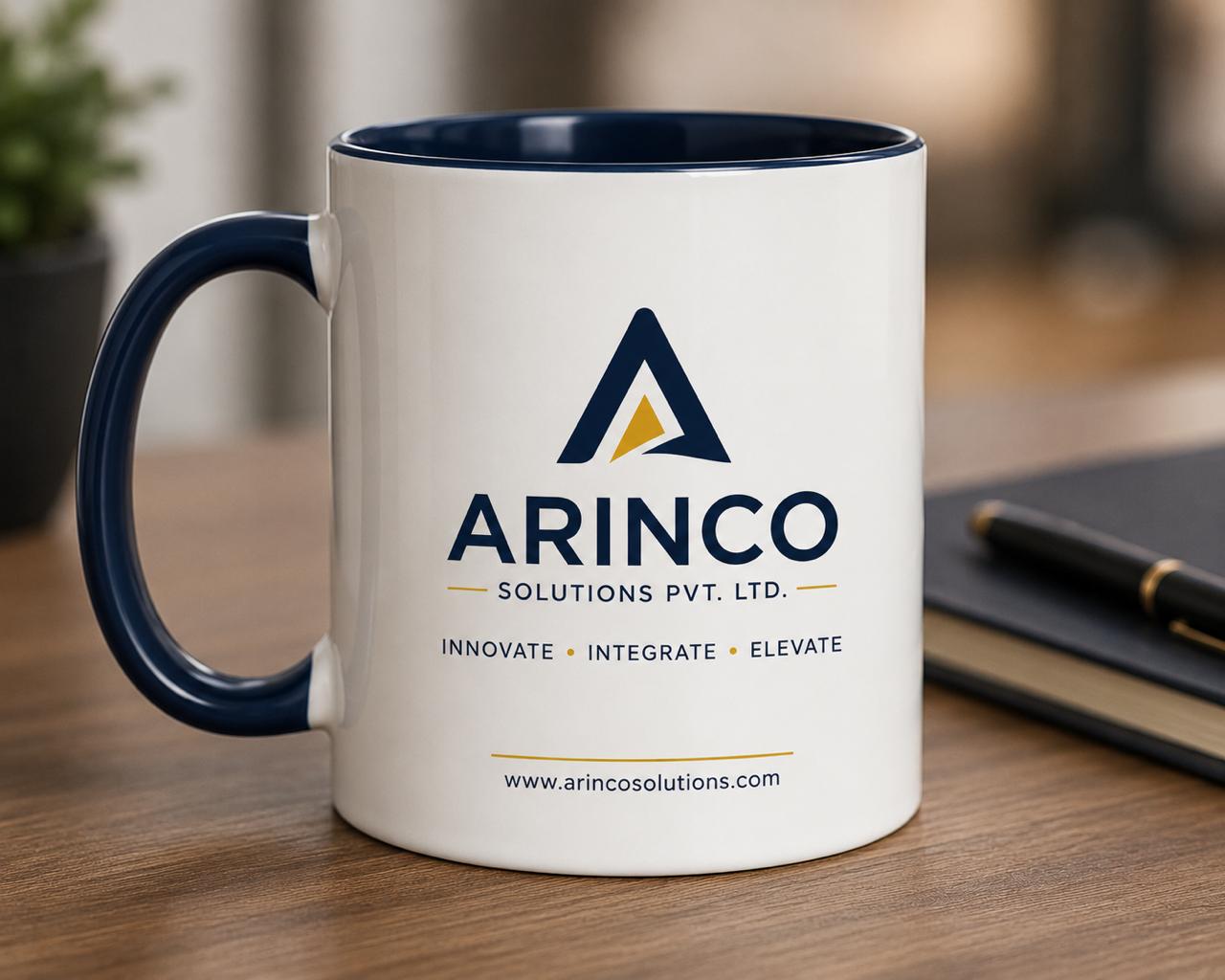Colorful custom mug printing options
